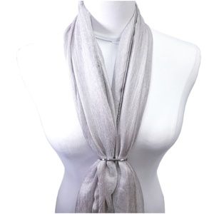 Evening Shawl Wrap & Silver Scarf Ring